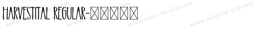HarvestItal Regular字体转换